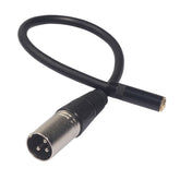 Cable de audio TC227K17-03 de 3,5 mm hembra a XLR macho, longitud: 0,3 m, 3,5 mm hembra a XLR macho